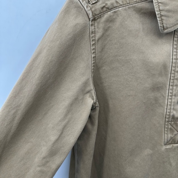 MARC BY MARC JACOBS Military green woman cotton midi utility luxury boho dress M - Picture 6 of 16